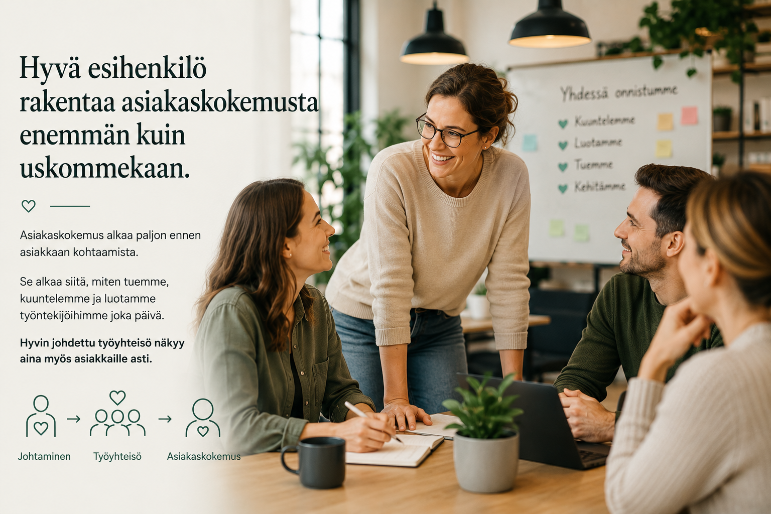 Hyvä esihenkilö rakentaa asiakaskokemusta enemmän kuin uskommekaan