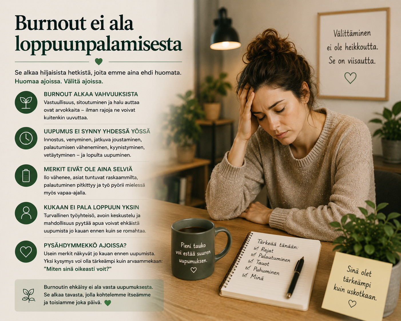 Burnout ei ala loppuunpalamisesta